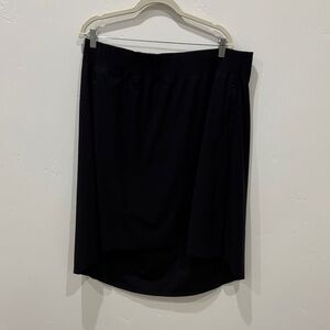 Athleta Elegant Black High-Low Skirt